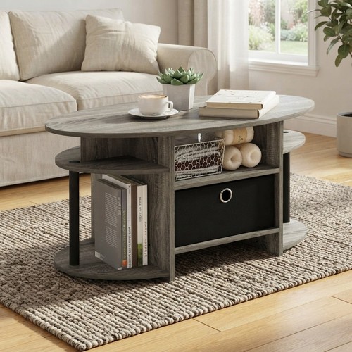 Contemporary oval coffee table - contemporary,