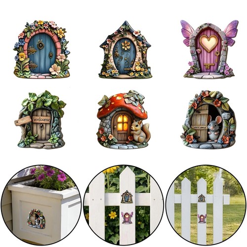 Wooden mini fairy garden - wooden,