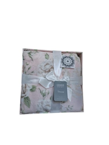 Qvc cozee home pink white - cozee,