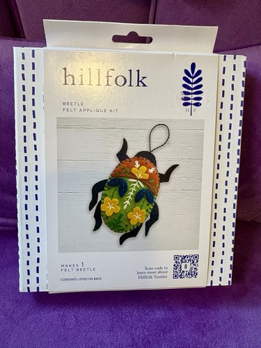 Beetle felt appliqué kit - felt,