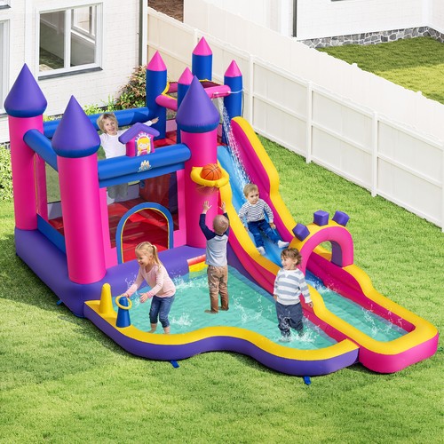 Inflatable water slide - water,