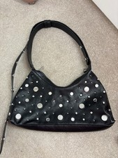 Zara studded shoulder bag - zara,