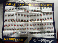 GoodYear 350 Grand Prix Victories Poster - NEW - F1 - Williams Ferrari McLaren