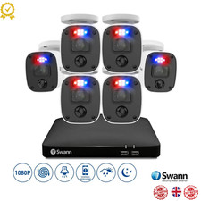 Swann 8 Channel 1TB DVR Recorder with 6 x 1080p Full HD Enforcer™ Bullet Cameras