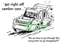 Rallying / Rally Cross Birthday / Get well / Funny Card with envelope