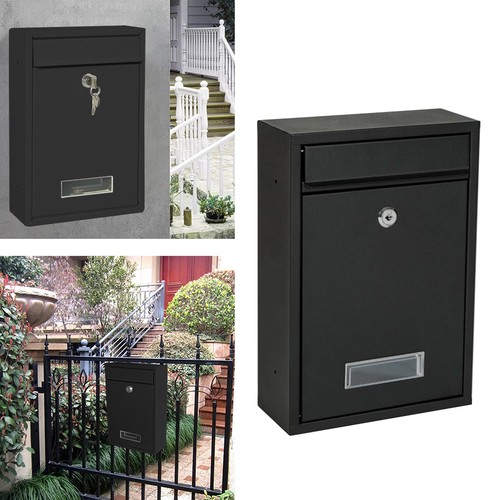 Black large letter box - large,