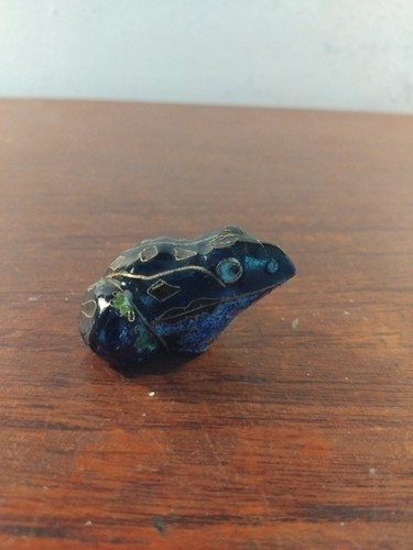 Vintage cloisonne frog - vintage, small