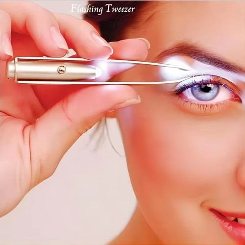 1pc tweezer with - tweezer, light