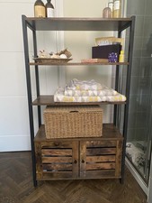 Bathroom Cabinet Wood And Metal  Perfect Condition