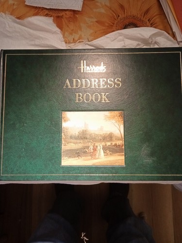 Harrods address book unused - harrods,