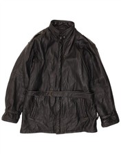 VINTAGE Mens Military Leather