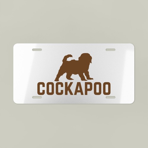 Cockapoo silhouette standing - cockapoo,