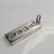 Vintage sterling silver ingot - vintage,