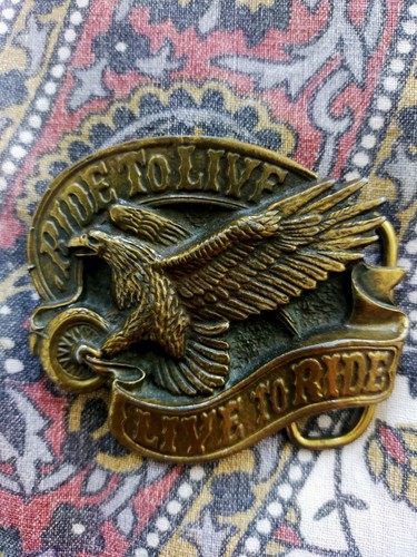 Biker belt buckle