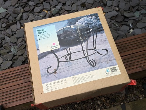 46cm round fire pit - round,