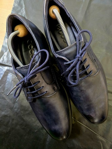 Ecco mens leather blue - ecco, 43
