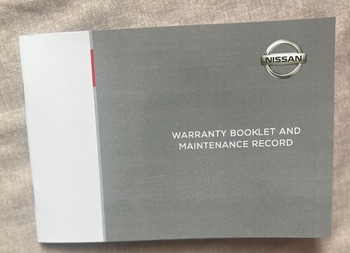 Genuine nissan service book - nissan,
