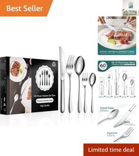 60-Piece Stainless Steel