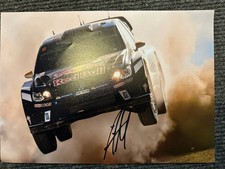 ANDREAS MIKKELSEN HAND SIGNED 12X8” PHOTO VOLKSWAGEN RALLY WRC SKODA HYUNDAI