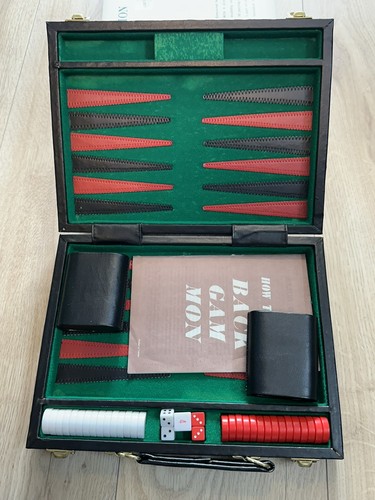Vintage backgammon set - set, with