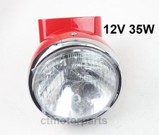 Red Plastics 12V 35W Headlight