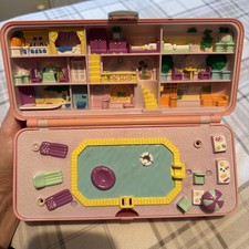 Vintage POLLY POCKET POOL PARTY SET Bluebird Toys 1989 incomplete