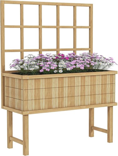 Trellis planter box garden - planter,
