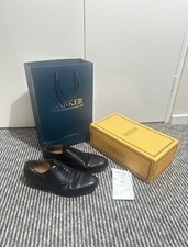 Barker Oxford Black Leather