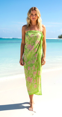 Sarong beach coverup batik - beach,