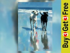 Joyful Beach Dogs 5″×7″