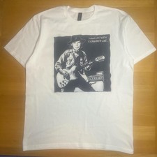 Neil Young white band T-shirt - L