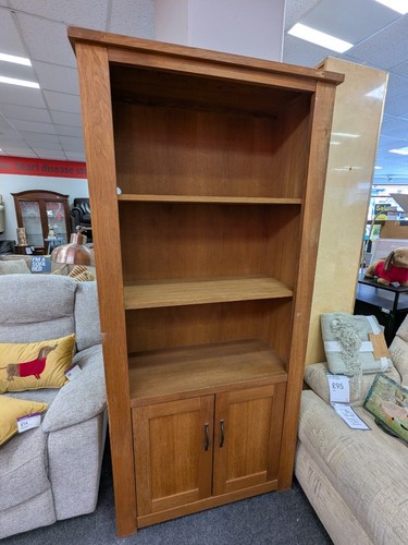 Oak door bookcase cs - oak,