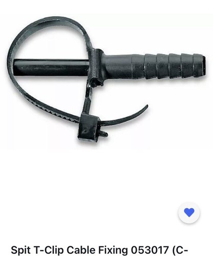 Spit clip cable fixing - t-clip,