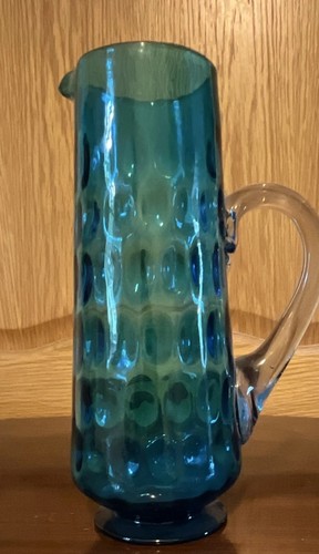 Vintage blue green thumb dot - blue,