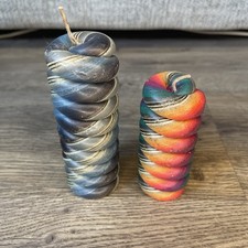 Pair of 70's Handmade Pastel