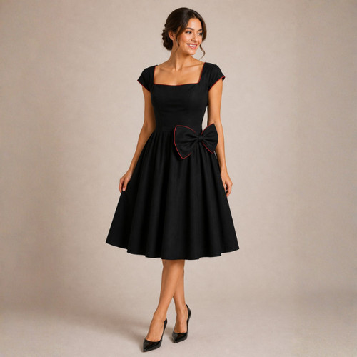 Vintage 1950s swing dress - 1950s,