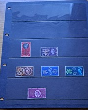 COLLECTION OF 178 PRE-DECIMAL GB STAMPS IN 14 HAGNER SHEETS – 1960 TO 1969