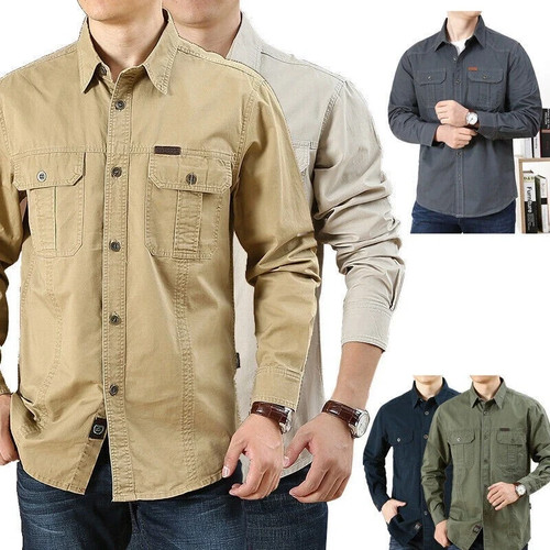 Men military army shirts - army,