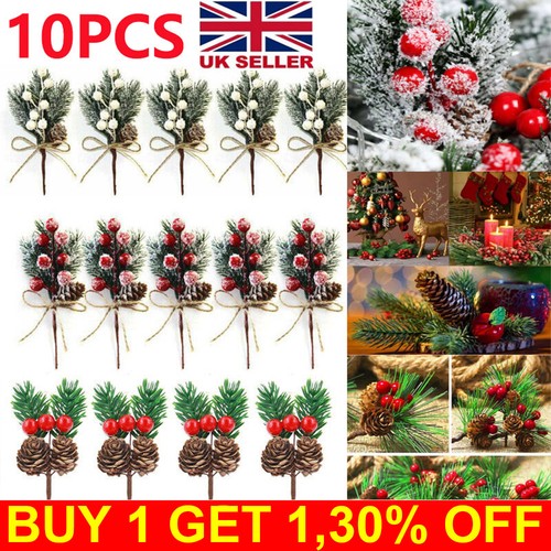 10x christmas artificial - christmas, pine