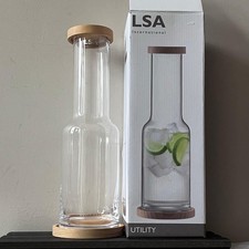 LSA International G1325-31-301 Utility Carafe & Ash Lid/Coaster Clear (NEW TAGS)