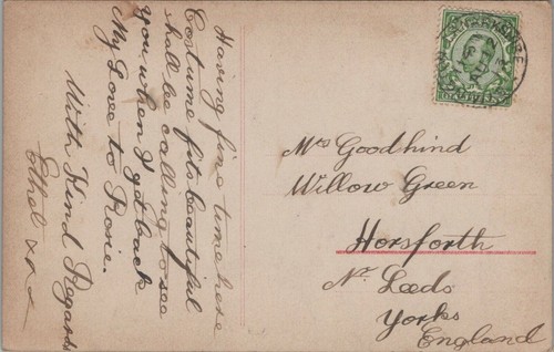 Genealogy postcard goodhind - genealogy,