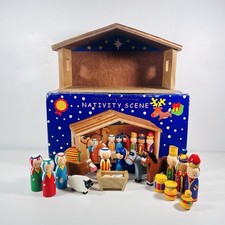  Traditional Wooden Nativity