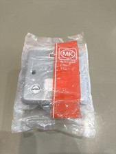 MK 13amp Unswitched Fused Spur Flex Outlet & Neon Matt Chrome K986 ALM