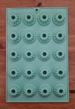 Reusable Silicone 1 Tray (20×) Cake Cupcake Chocolate Icing Jelly Baking Mould.