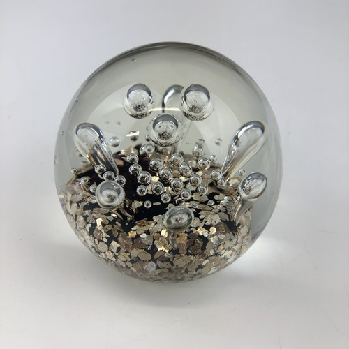 Art glass paperweight - art,