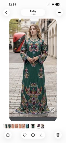 Beautiful green embroided - beautiful,