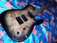 SUPERB G4M SUPER TELE  GUITAR , BURL MAPLE , COIL TAPS , LOCKING TUNERS .