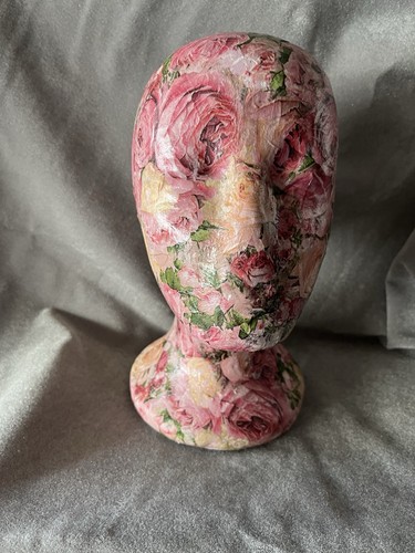 Polystyrene decoupage head hat - polystyrene,