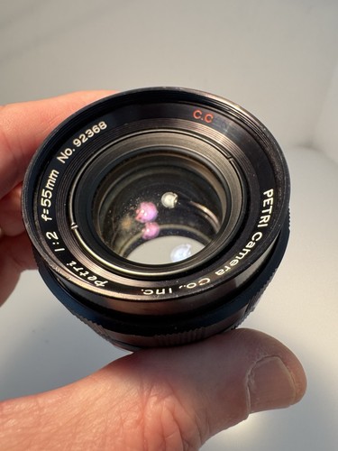 Petri 55mm f2 lens - ,