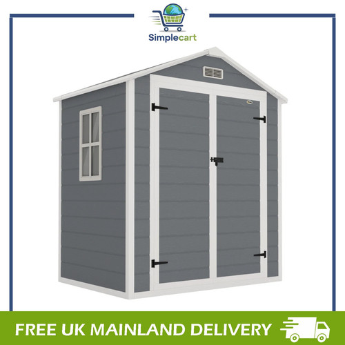 Garden shed plastic - shed, 6'x4.5'